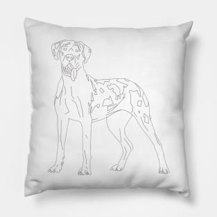 Harlequin Great Dane Pillow