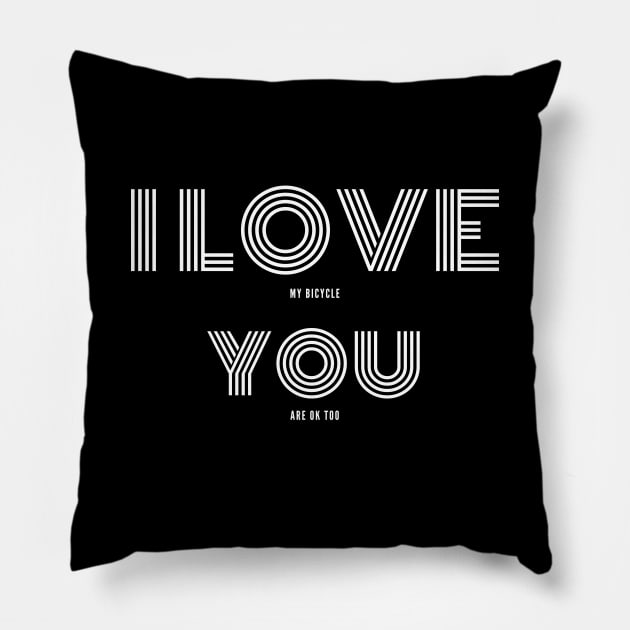 I Love Cycling Shirt, Funny Cycling Shirt, Cycling Love Shirt, I Love You Cycling, Punny Cycling Shirt, Silly Cycling Shirt, Bicycle Love Pillow by CyclingTees