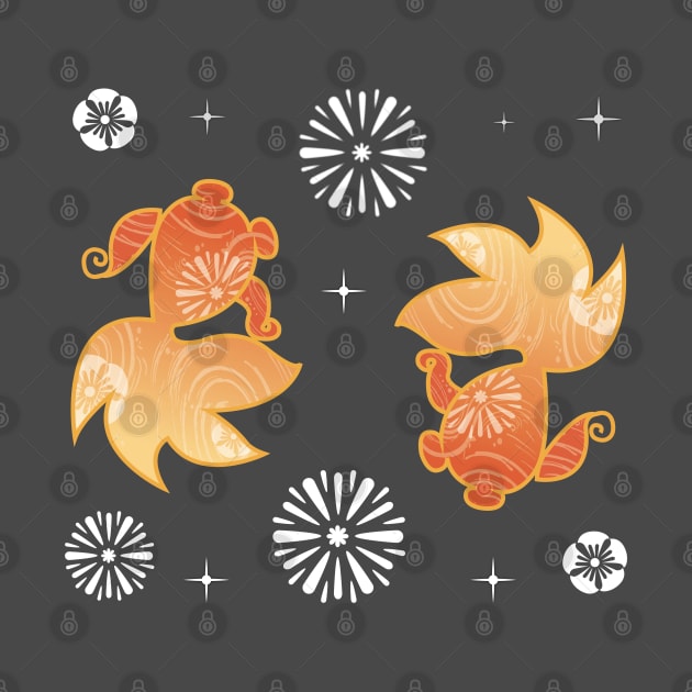 Yoimiya gold fish design by Petites Choses