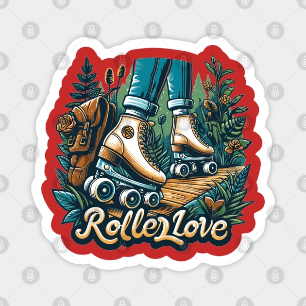 Roller skates Magnet by Vehicles-Art