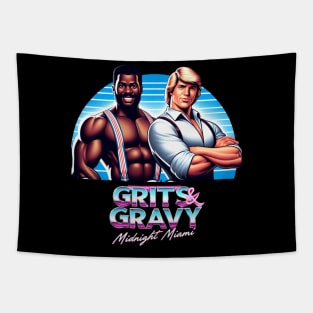 Grits & Gravy: Midnight Miami Logo #2 Tapestry