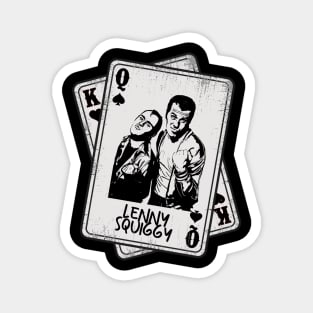 Retro Lenny and Squiggy Card Style Magnet