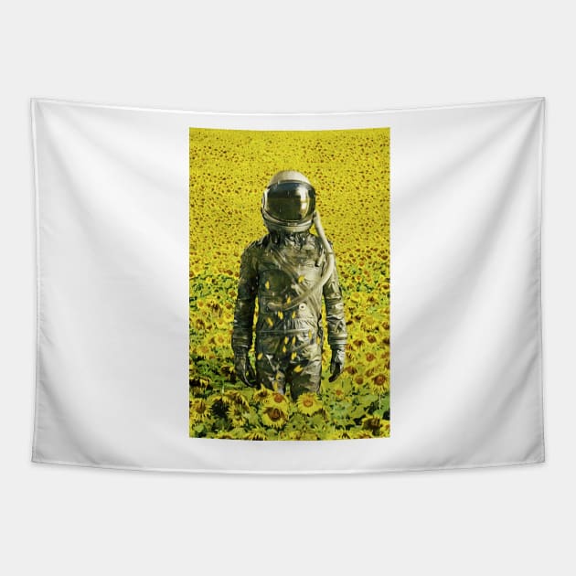 Stranded in the sunflower field Tapestry by SeamlessOo