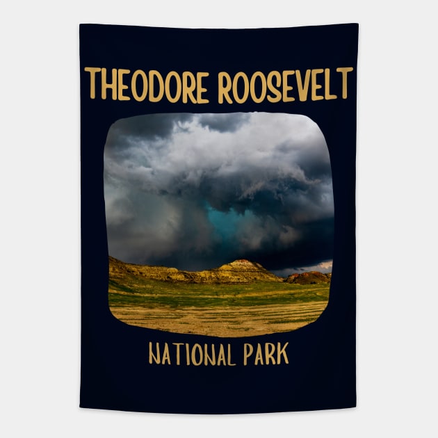 Theodore Roosevelt National Park Tapestry by Souls.Print