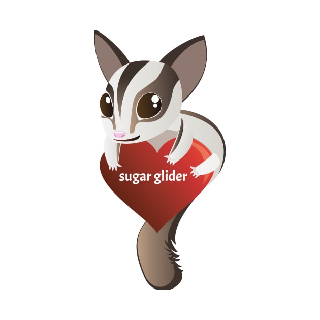 I Love Sugar Glider by sabhu07