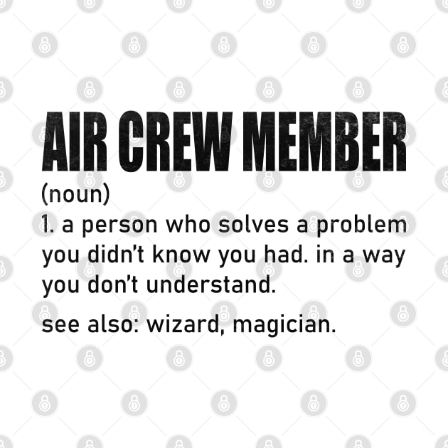 Funny Air Crew Member Definition by WildFoxFarmCo