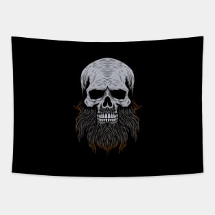 Skull with Beard Tapestry