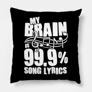 My Brain Song Lyrics Musician Music Pillow