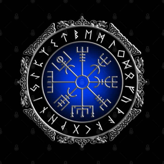 VEGVISIR COMPASS 1 (To guide travelers and keep them safe on journeys even in harsh weather) by GardenOfNightmares