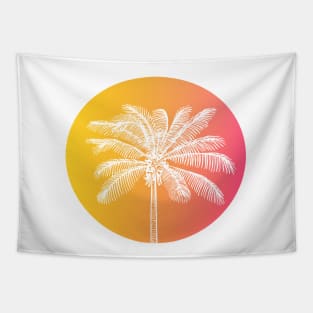 White palm tree Tapestry