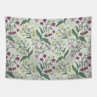 Floral botanical pattern Tapestry