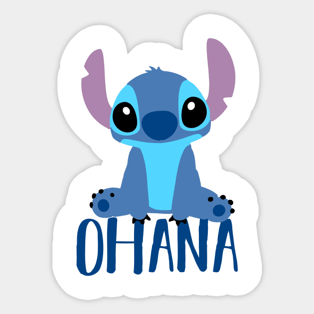 Stitch Ohana - Lilo And Stitch - Sticker