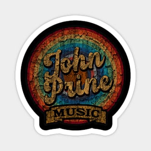 John Prine //Design On tshirt for to all supporters Magnet