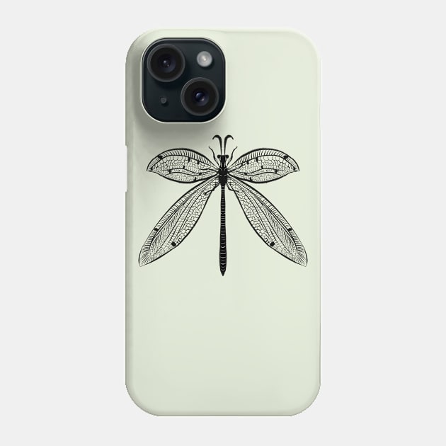 Dragonfly Nature Lover Insect Art Phone Case by Boriana Giormova