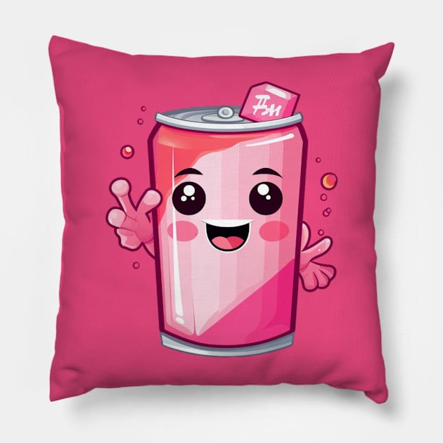 Soft drink cute T-Shirt cute giril Pillow by nonagobich