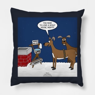 Reindeer Rest Stop Pillow