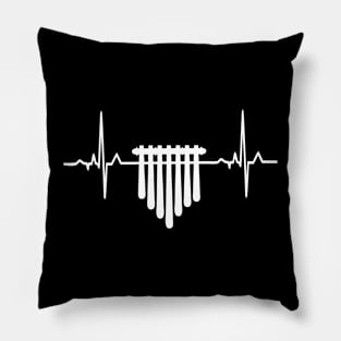 I love Kalimba - ECG - white Pillow