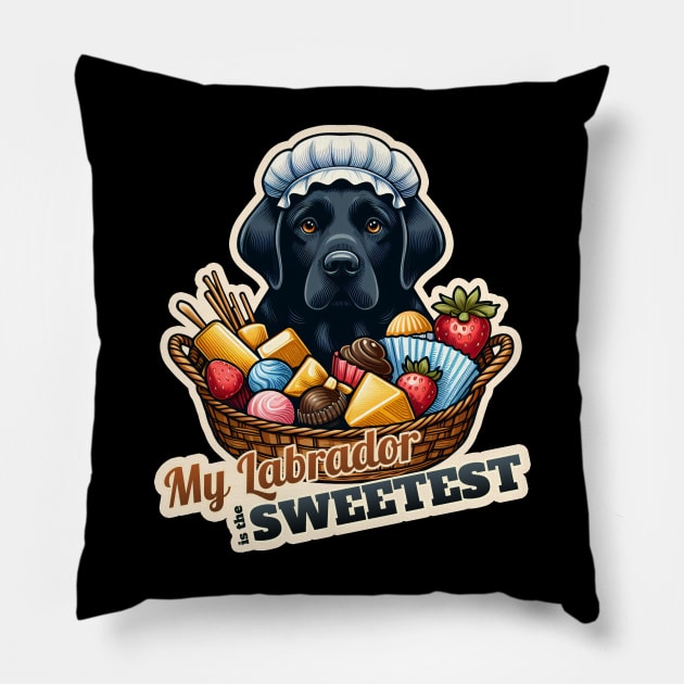 Confectioner Labrador Retriever Pillow by k9-tee