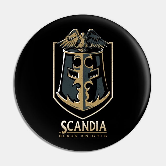 Scandia Black Knights Pin by poopsmoothie