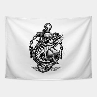 Fishing Time Anchor Tapestry