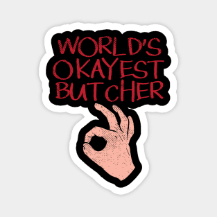 Butcher Butchery Profession Butcher Shop Magnet