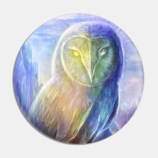 Crystalline Owl Pin