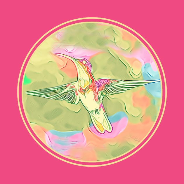 Hummingbird Psychedelic by letnothingstopyou