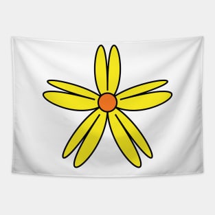 Yellow flower design Tapestry