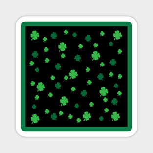 Midnight Clovers Magnet