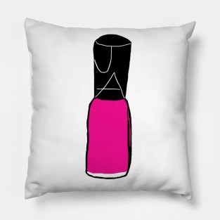 Pink Nail Polish Pillow