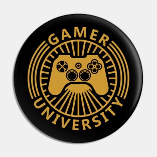 Gamer university Pin