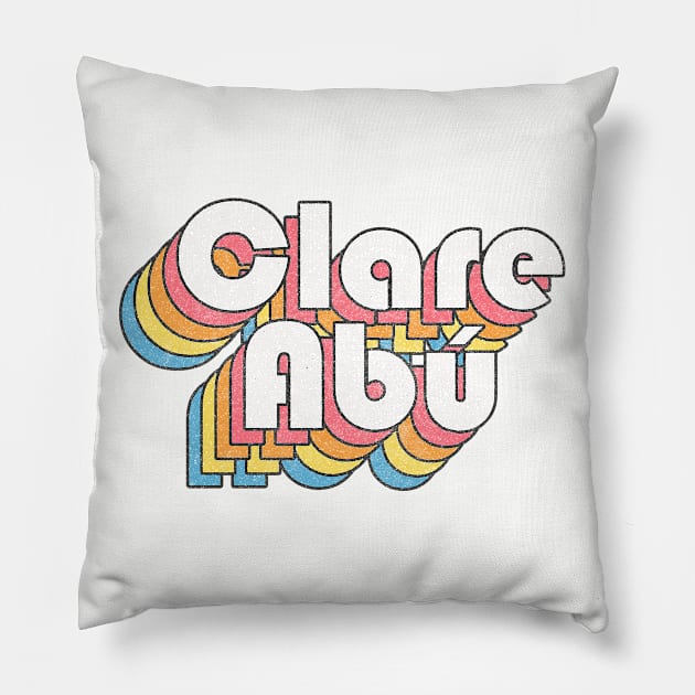 Clare Abú / Ireland Forever! Retro Faded-Look Irish Design Pillow by feck!