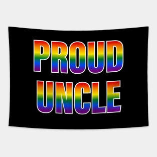 Rainbow Proud Uncle LGBTQ Pride Tapestry