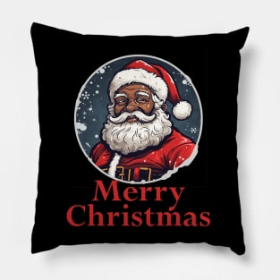 African American Santa, Black Santa Pillow