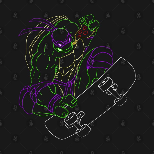 Neon 90's Ninja Turtle Donatello by CoolDojoBro