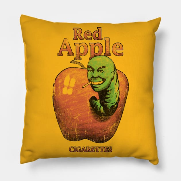 Red Apple Cigarettes Pillow by WizzKid