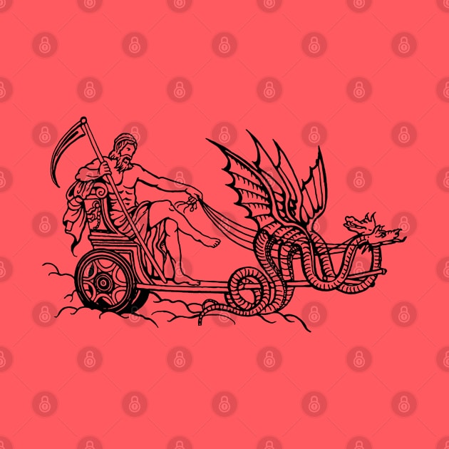 A god with dragon chariot by penandinkdesign@hotmail.com