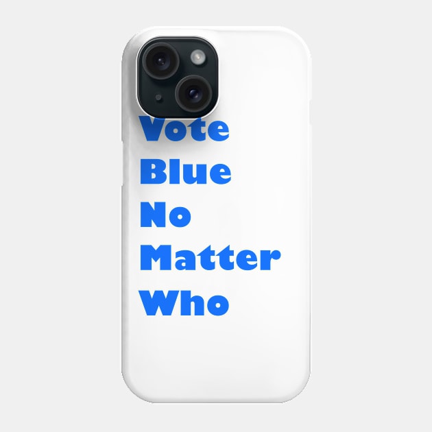 Vote Blue Phone Case by traditionation