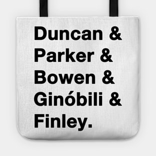 2007 San Antonio Spurs Greats Black Tote