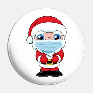 Quarantined Santa Claus face mask, funny Christmas 2020, cute santa corona, quarantine xmas, quarantine santa Pin