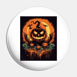 possessed pumpkin during halloween Pin