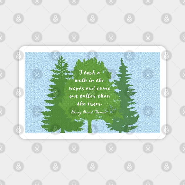 Walk in the Woods, Thoreau Magnet by candhdesigns