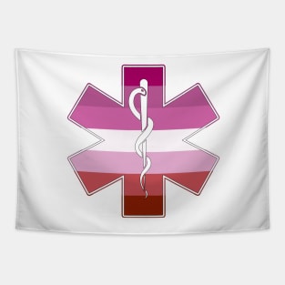 Star of Life Lesbian Pride Tapestry