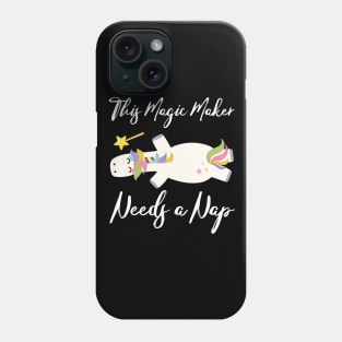 Tired Unicorn Needs a Nap Phone Case