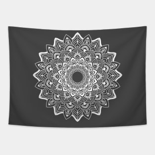 white mandala Tapestry