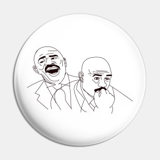 Steve Harvey Laughing Serious Meme Pin