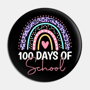 100 Days Of School Teacher Kids 100Th Day Of School Rainbow Pin