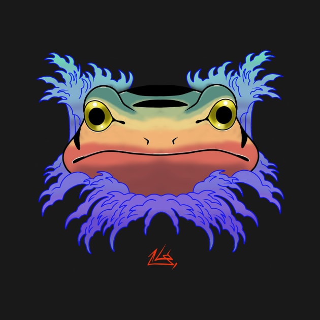 Japan Frog by Jim Pixel Inc