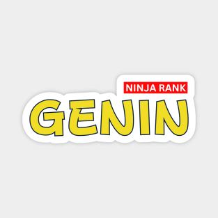 NINJA RANK GENIN Magnet