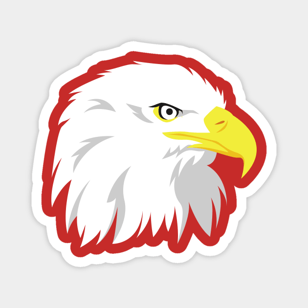 Eagle Head Magnet by Irkhamsterstock